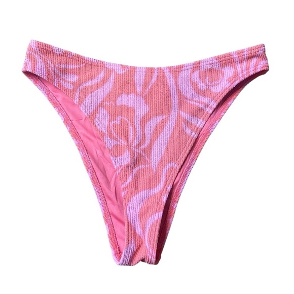 Billabong 2pc Bikini She’s A Trip Havana Ruched Top & High Waist Bottoms- Medium - Picture 12 of 16